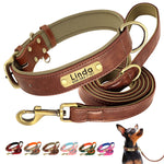 Load image into Gallery viewer, Personalized Premium Custom Dog Collar &amp; Leash Set
