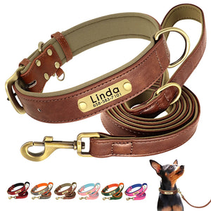 Personalized Premium Custom Dog Collar & Leash Set